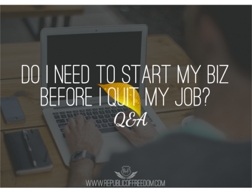 Q & A: Do I need to start my business before I quit my job?