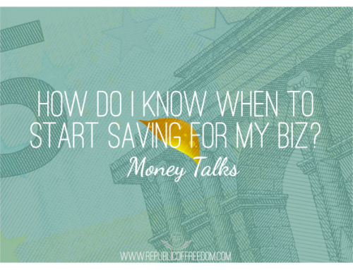 Money Smarts: “I know I should be saving but my business income is still low. How do I know when to start saving and how do I decide how much?”